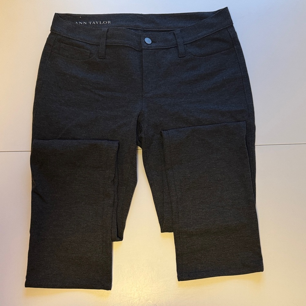 Ann Taylor Dark Gray Straight Leg Pants